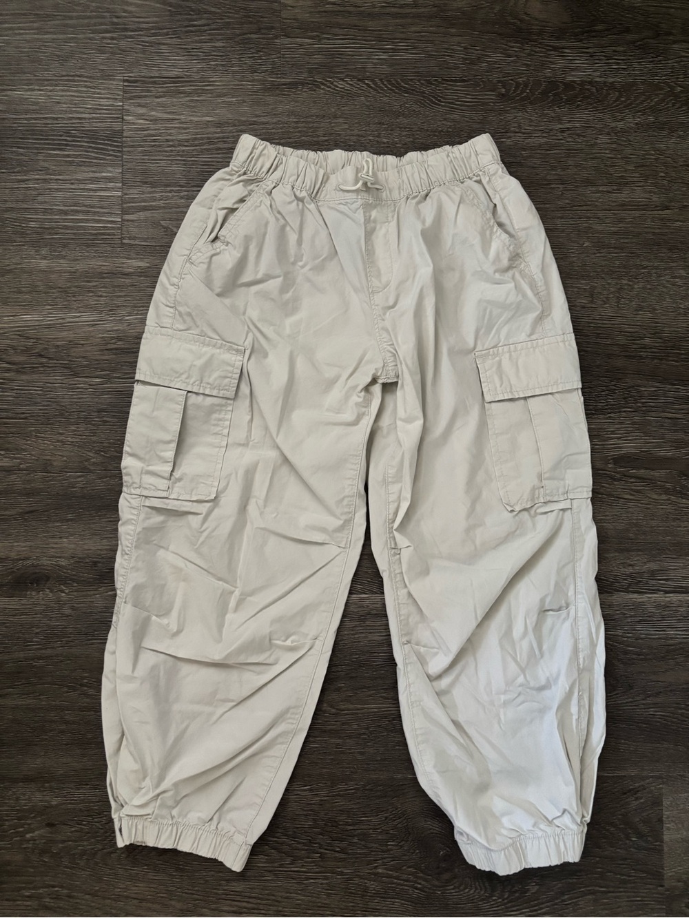 GAP Unisex Cream Cargo Jogger Pants